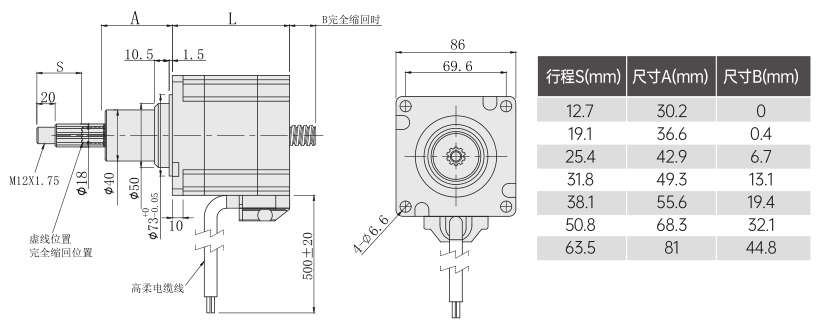 固定轴86丝杆榴莲视频破解版外形尺寸图